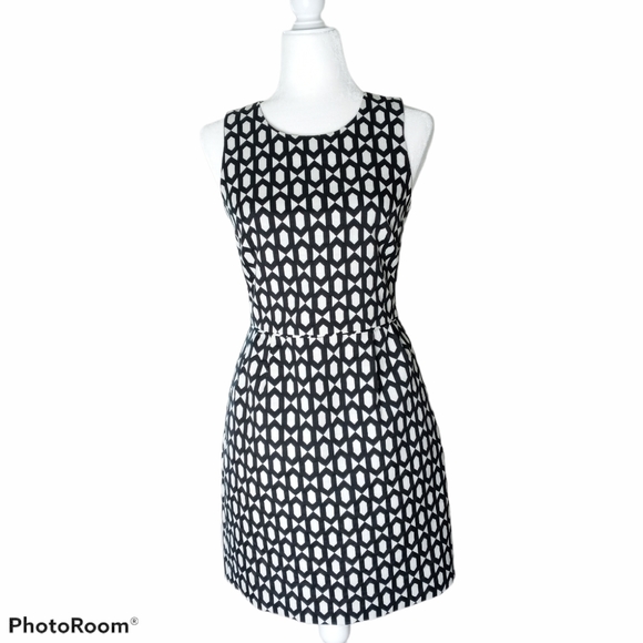 J. Crew Dresses & Skirts - J. Crew Women Dress Size 2 Jacquard Black & White